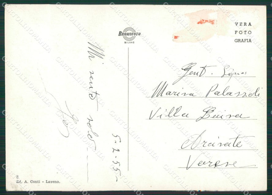 Verbania Laveno Lago Maggiore Foto FG cartolina KV7308 – retro