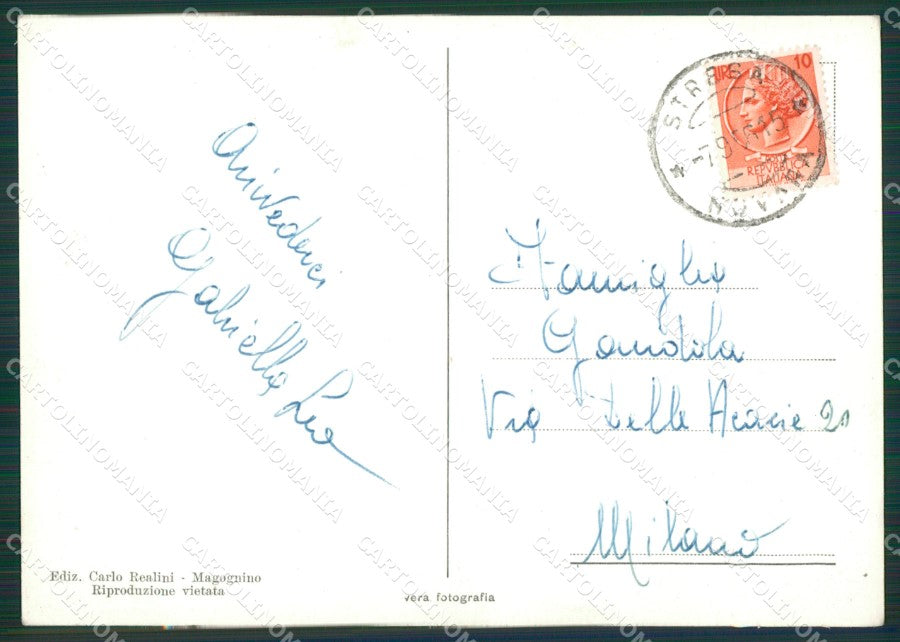 Verbania Stresa Magognino Lago Maggiore Foto FG cartolina KV7309 – retro