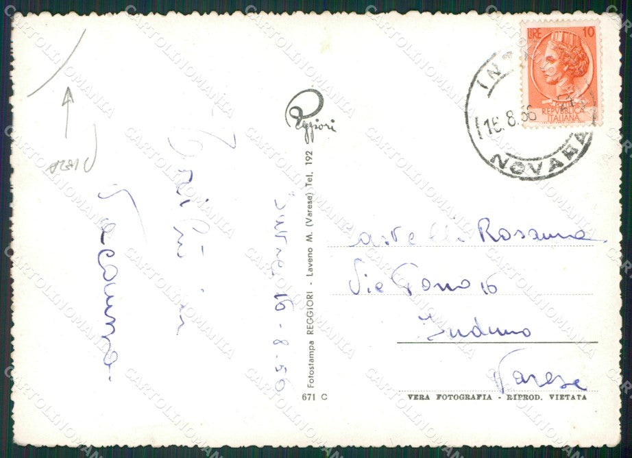 Verbania Pallanza Lago Maggiore PIEGA Foto FG cartolina KV7324 – retro
