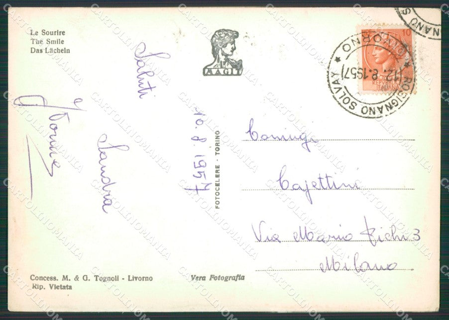 Livorno Rosignano Marittimo Castiglioncello MACCHIA Foto FG cartolina KV7338 – retro
