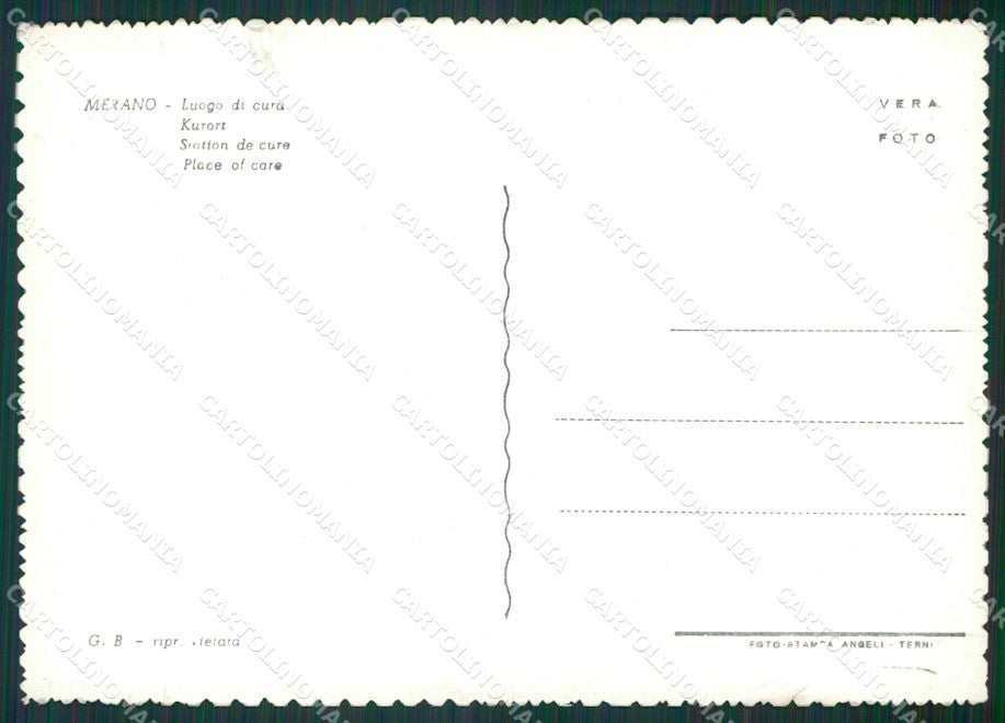 Bolzano Merano Foto FG cartolina KV7346 – retro