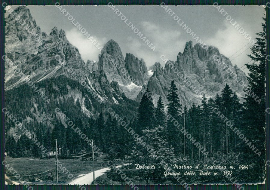 Trento San Martino di Castrozza PIEGHINA Foto FG cartolina KV7352 – fronte