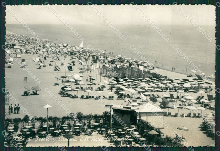 Venezia Jesolo Lido di RETRO BIANCO Foto FG cartolina KV7357 – fronte