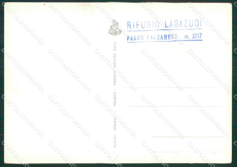 Belluno Passo Falzarego Foto FG cartolina KV7362 – retro