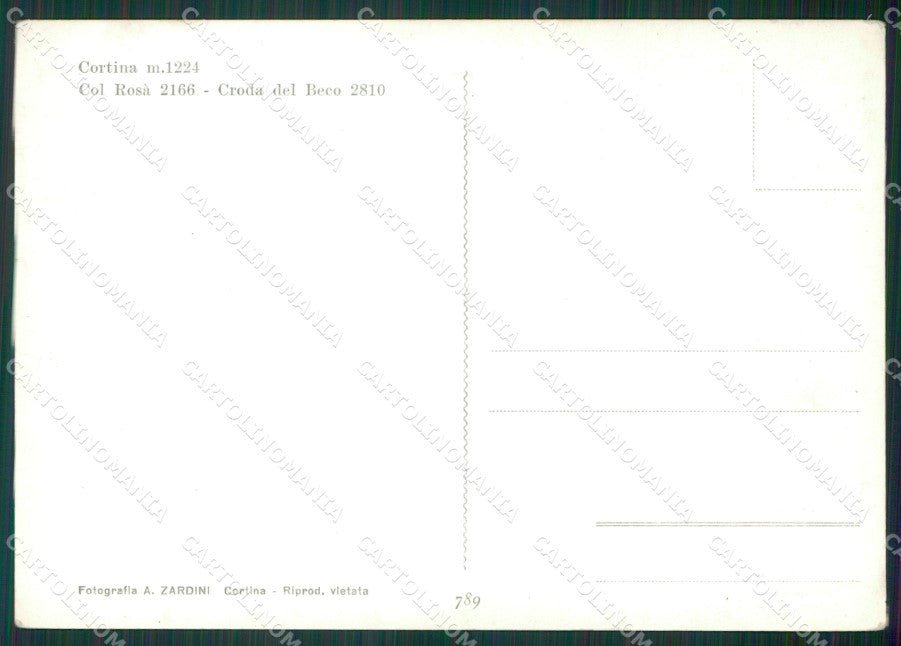 Belluno Cortina Foto FG cartolina KV7371 – retro