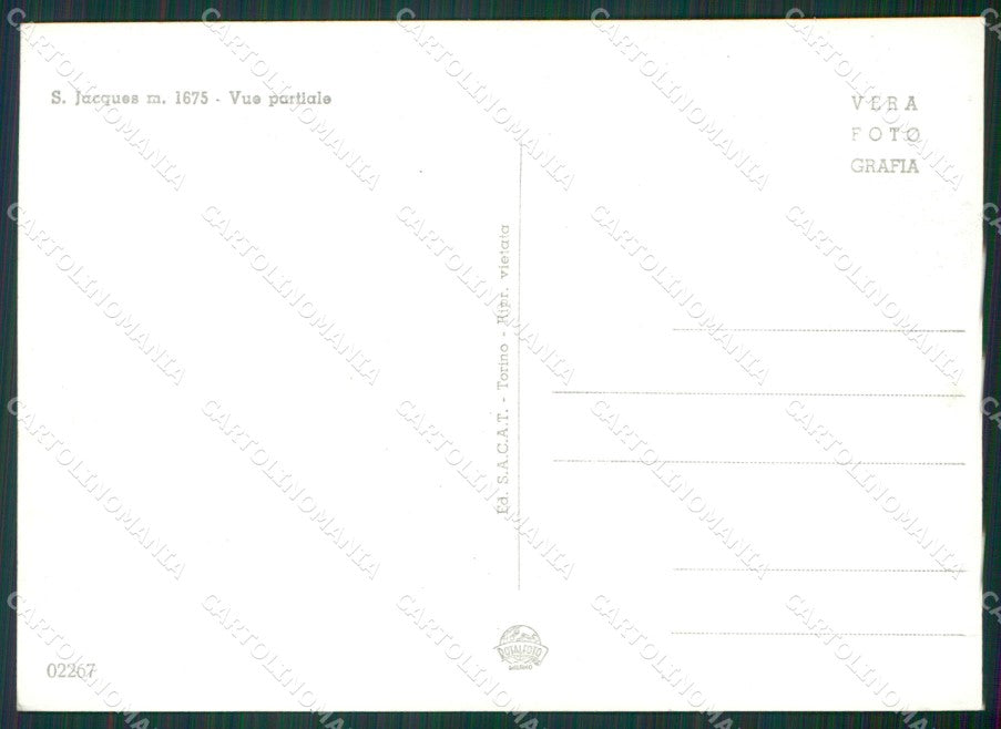Aosta Ayas Saint Jacques Foto FG cartolina KV7379 – retro