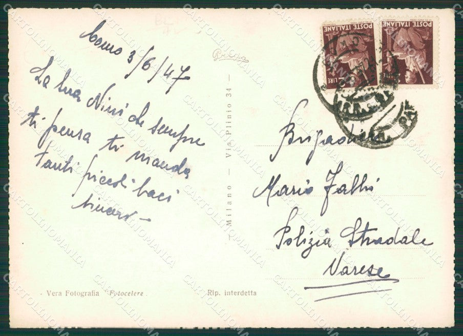 Como Città Battelli Foto FG cartolina KV7392 – retro