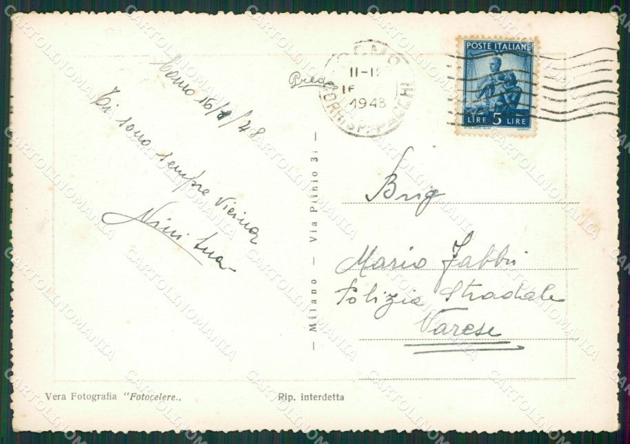 Como Città Foto FG cartolina KV7393 – retro