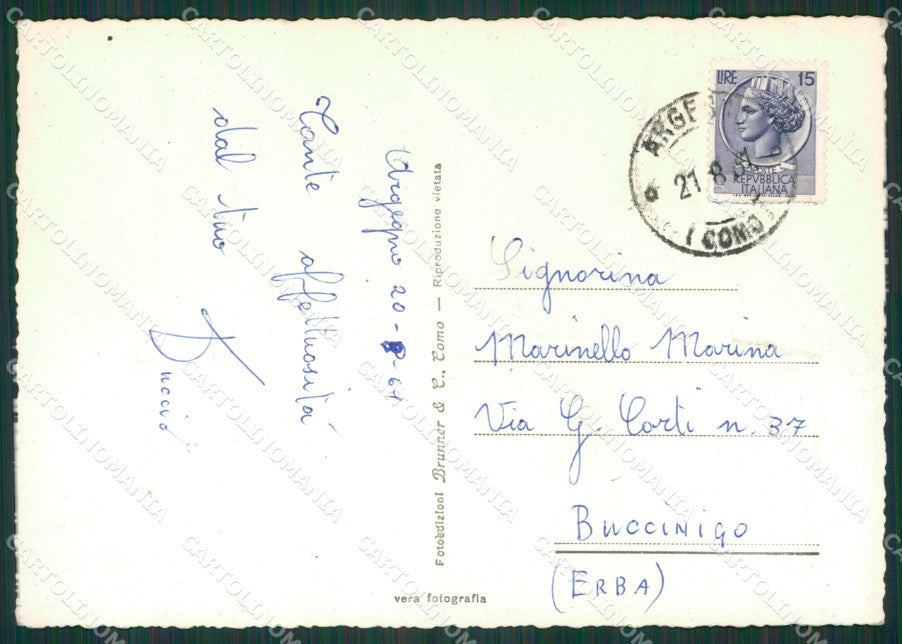 Como Tremezzo Villa Carlotta lago di Como Foto FG cartolina KV7395 – retro