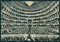 Milano Città Teatro la Scala PIEGA FG cartolina KV7396 – fronte