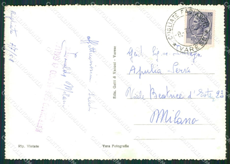Varese Marchirolo San Paolo Foto FG cartolina KV7405 – retro