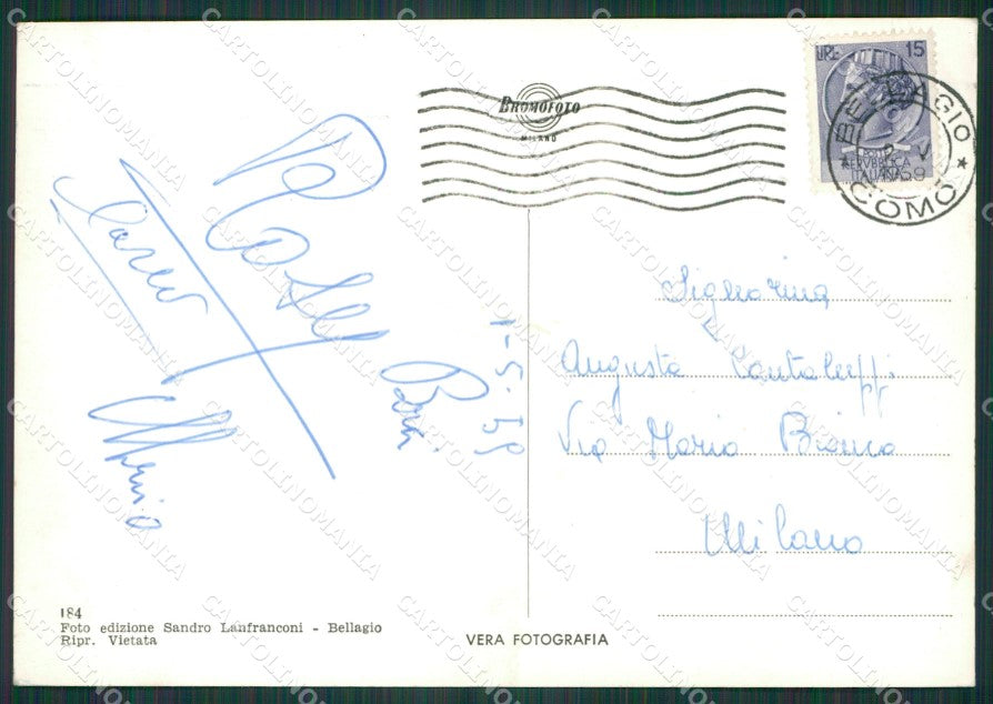 Como Bellagio Lago di Como Foto FG cartolina KV7414 – retro