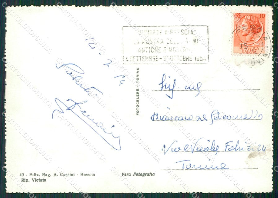 Brescia Città Foto FG cartolina KV7418 – retro