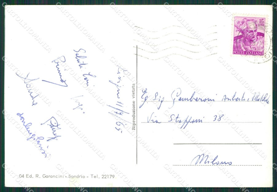 Sondrio Livigno Foto FG cartolina KV7430 – retro