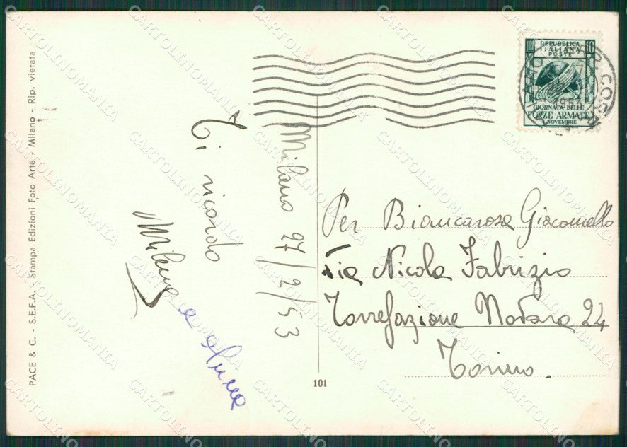 Milano Città Foto FG cartolina KV7432 – retro