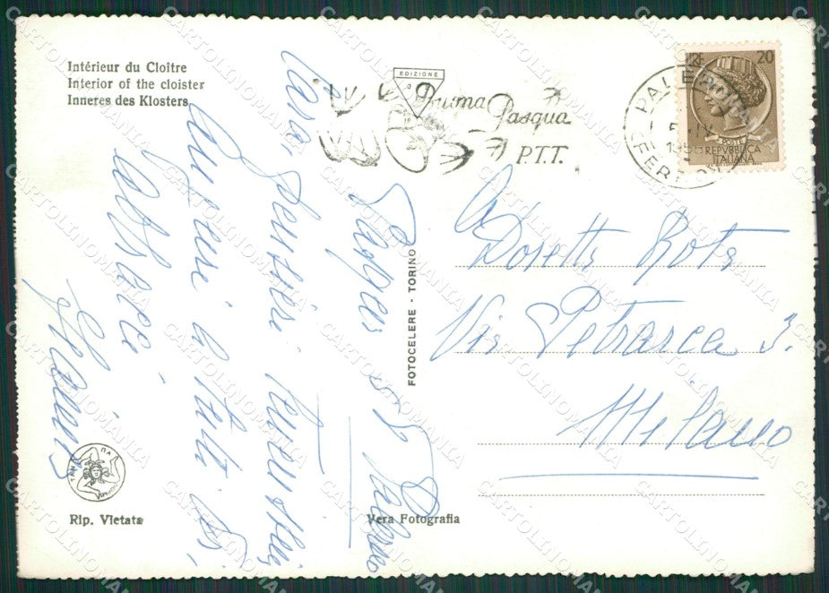 Palermo Monreale Foto FG cartolina KV7436 – retro