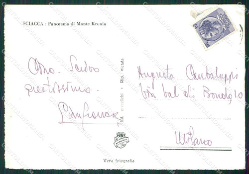 Agrigento Sciacca ABRASA PIEGHINE Foto FG cartolina KV7442 – retro