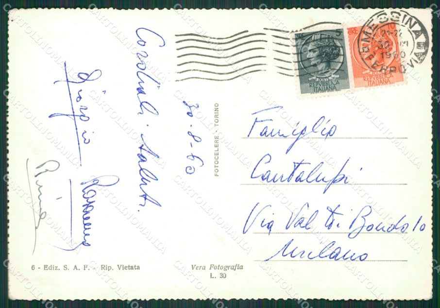 Messina Città Foto FG cartolina KV7447 – retro