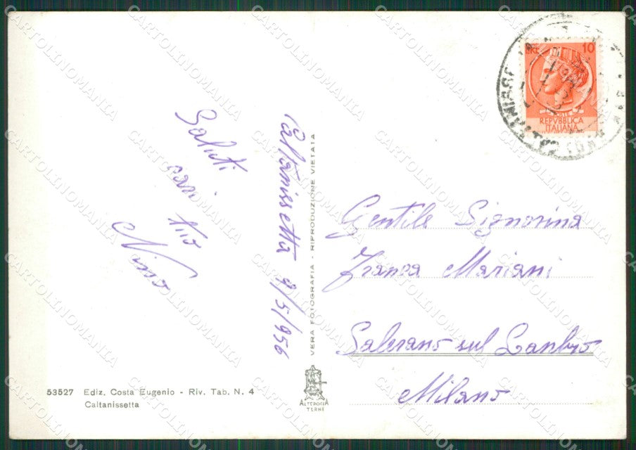 Caltanissetta Città Foto FG cartolina KV7478 – retro