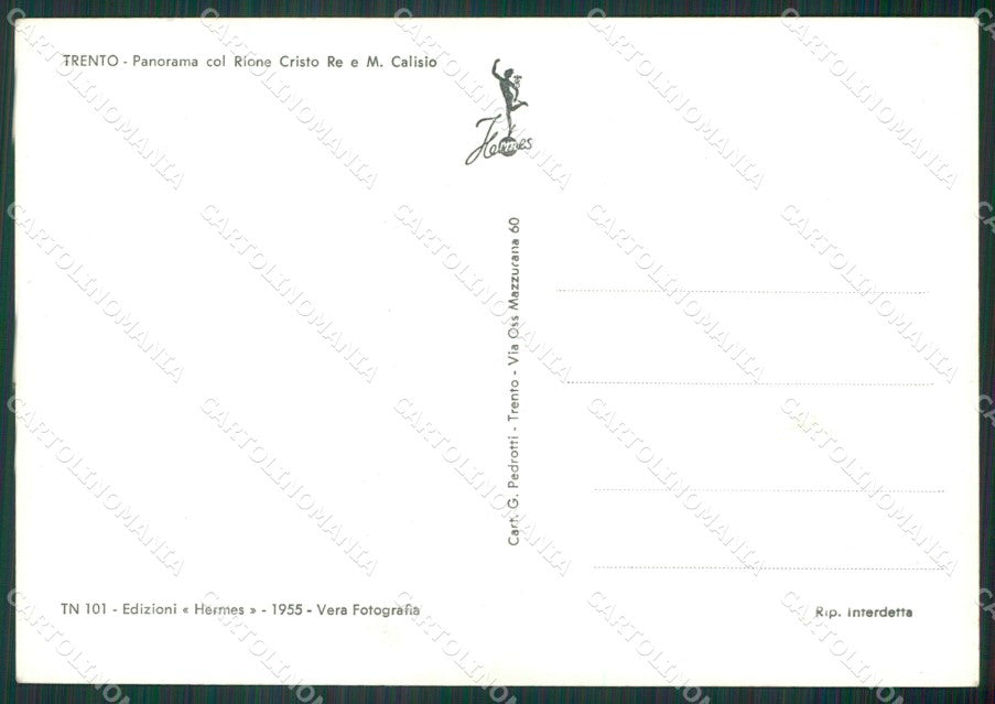 Trento Città Foto FG cartolina KV7485 – retro