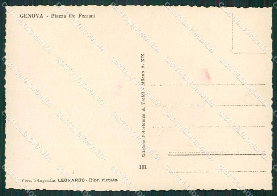 Genova Città Foto FG cartolina KV7492 – retro