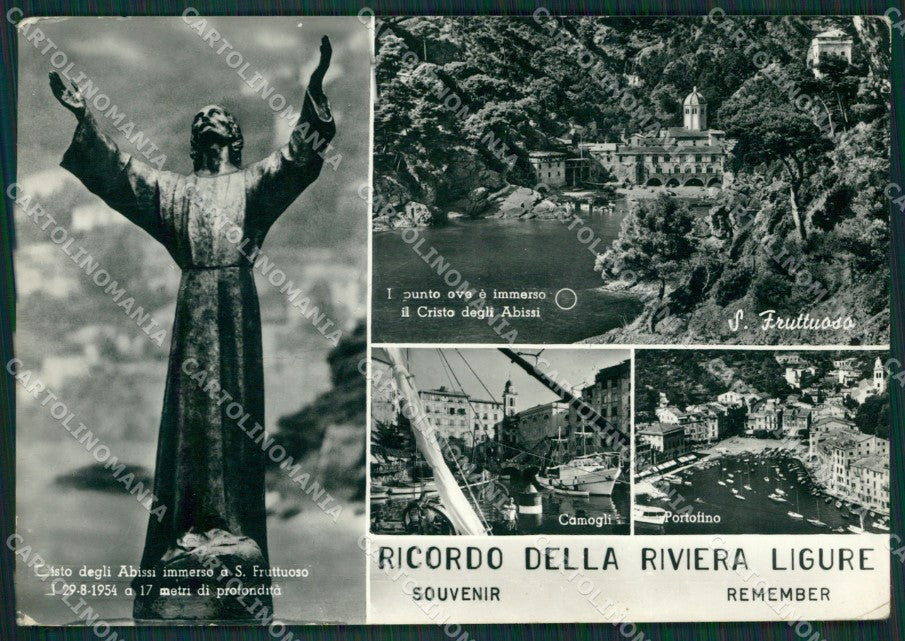 Genova San Fruttuoso Cristo degli Abissi Foto FG cartolina KV7500 – fronte