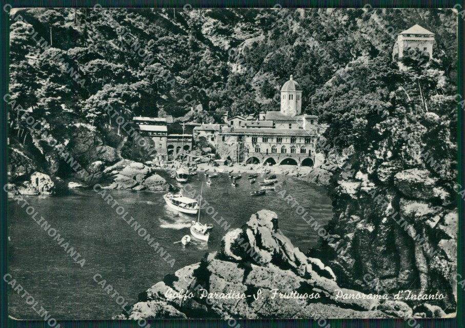 Genova San Fruttuoso Golfo Paradiso PIEGHE Foto FG cartolina KV7502 – fronte