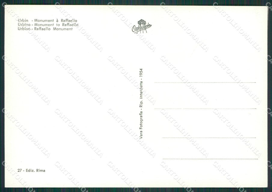 Pesaro Urbino Foto FG cartolina KV7519 – retro