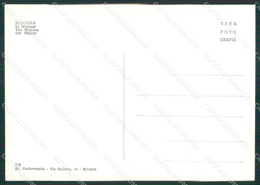 Bologna Città Nettuno Foto FG cartolina KV7521 – retro