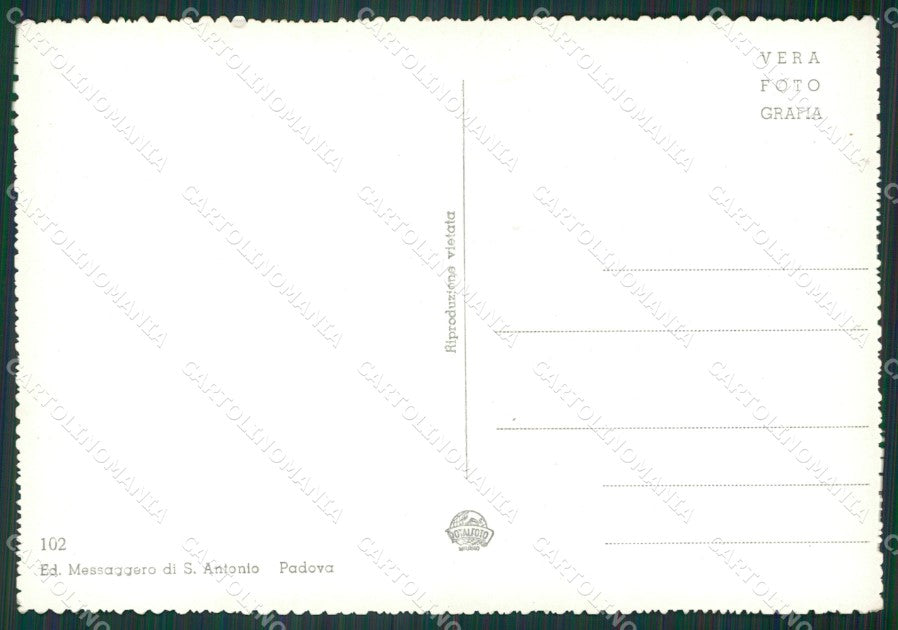 Padova Basilica Orto Foto FG cartolina KV7524 – retro