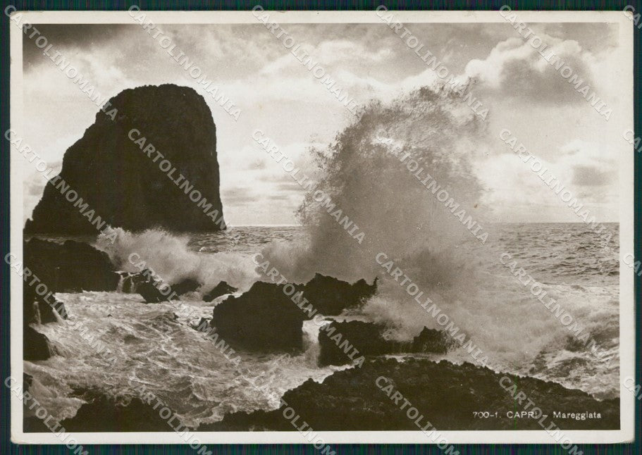 Napoli Capri Mareggiata Foto FG cartolina KV7556 – fronte
