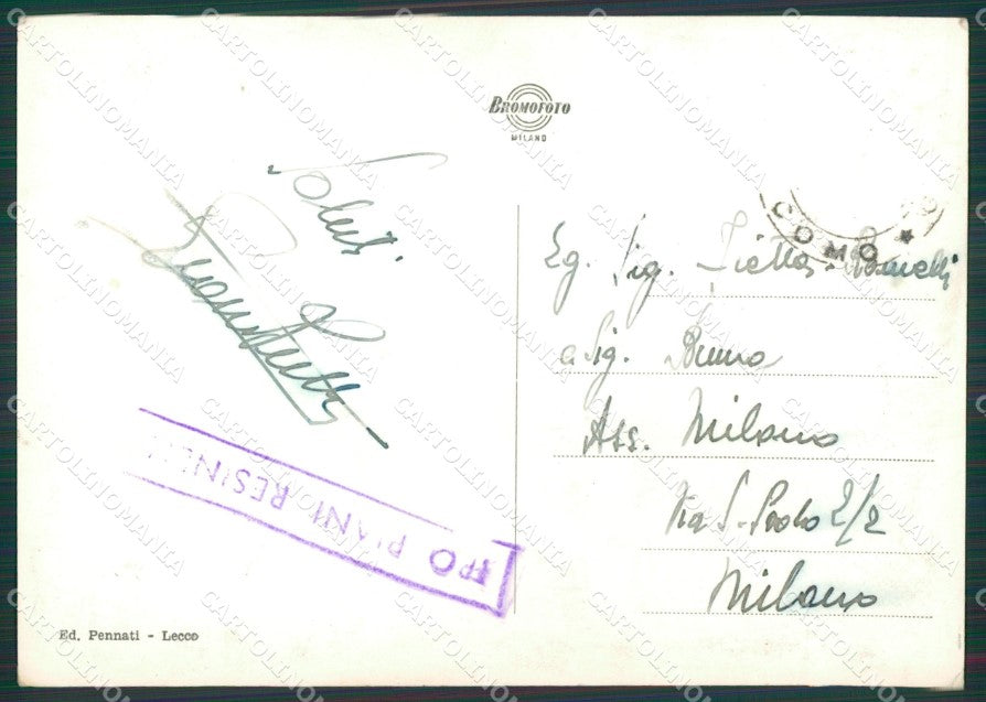 Lecco Piani Resinelli Grignetta Il Fungo Foto FG cartolina KV7562 – retro