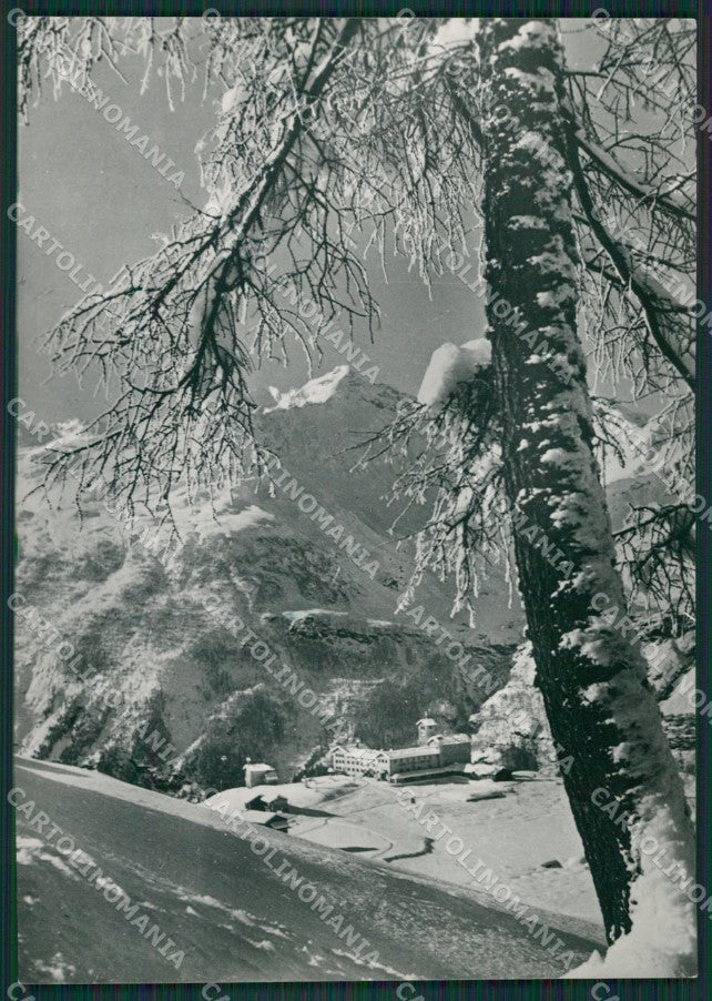 Sondrio Campodolcino Casa Alpina di Motta Nevicata Foto FG cartolina KV7566 – fronte