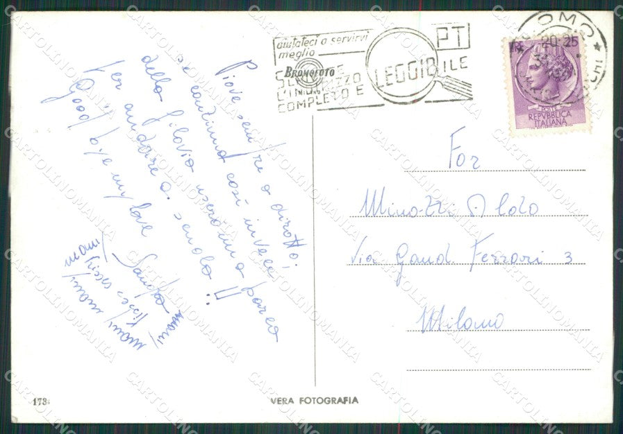 Como Città Villa Olmo Foto FG cartolina KV7570 – retro