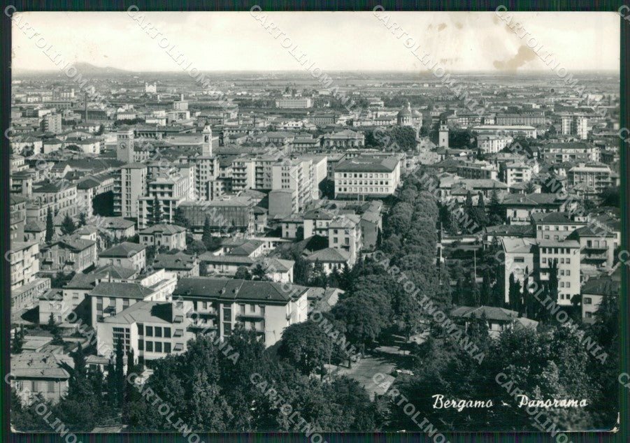 Bergamo Città PIEGHINA Foto FG cartolina KV7576 – fronte
