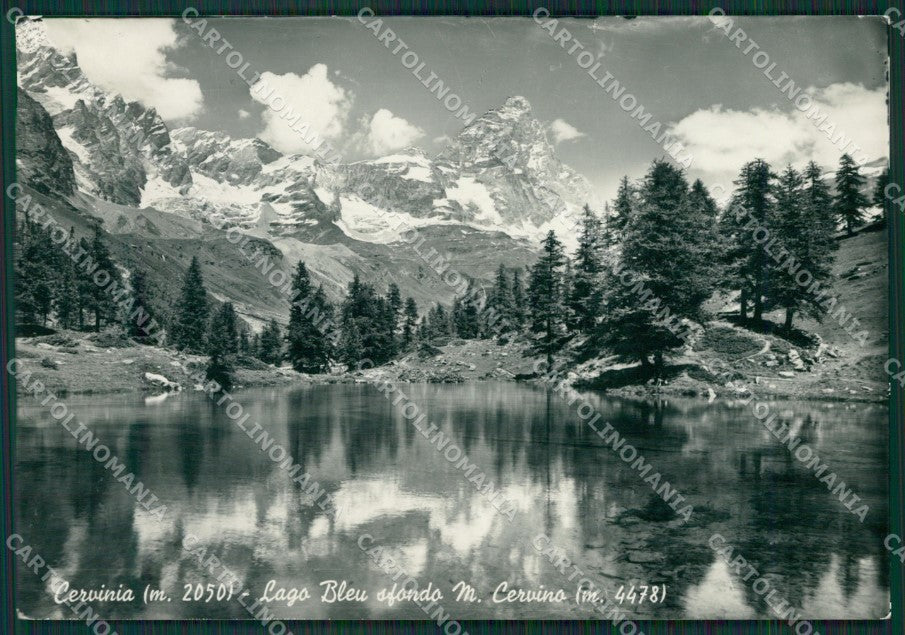 Aosta Valtournenche Cervinia Lago Bleu Cervino Foto FG cartolina KV7592 – fronte