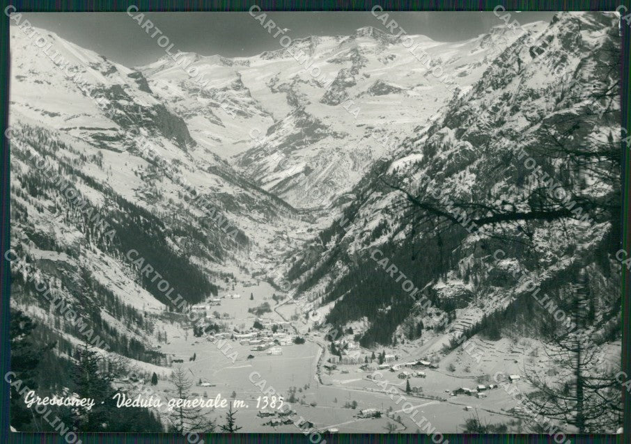Aosta Gressoney PIEGA Foto FG cartolina KV7594 – fronte