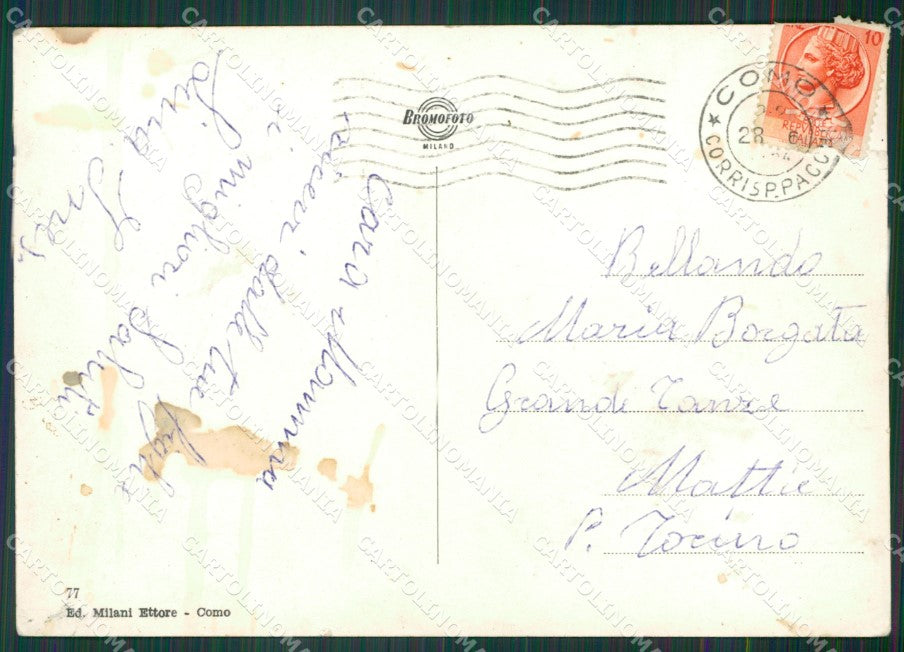 Como Città Lago di Como Foto FG cartolina KV7614 – retro