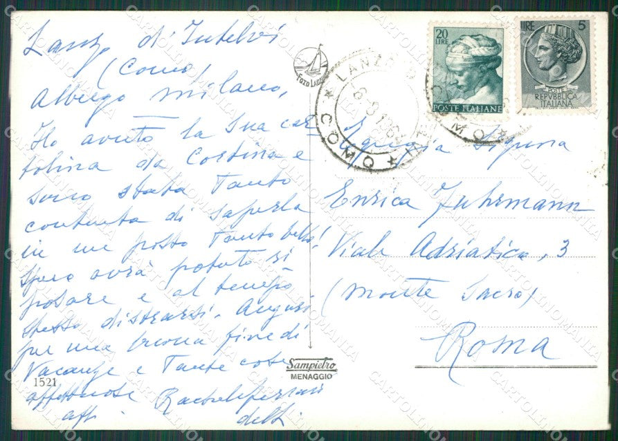 Como Lanzo Intelvi Foto FG cartolina KV7618 – retro