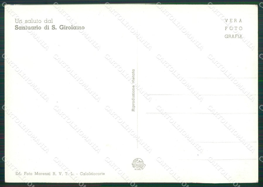 Lecco Somasca Manzoni Foto FG cartolina KV7620 – retro