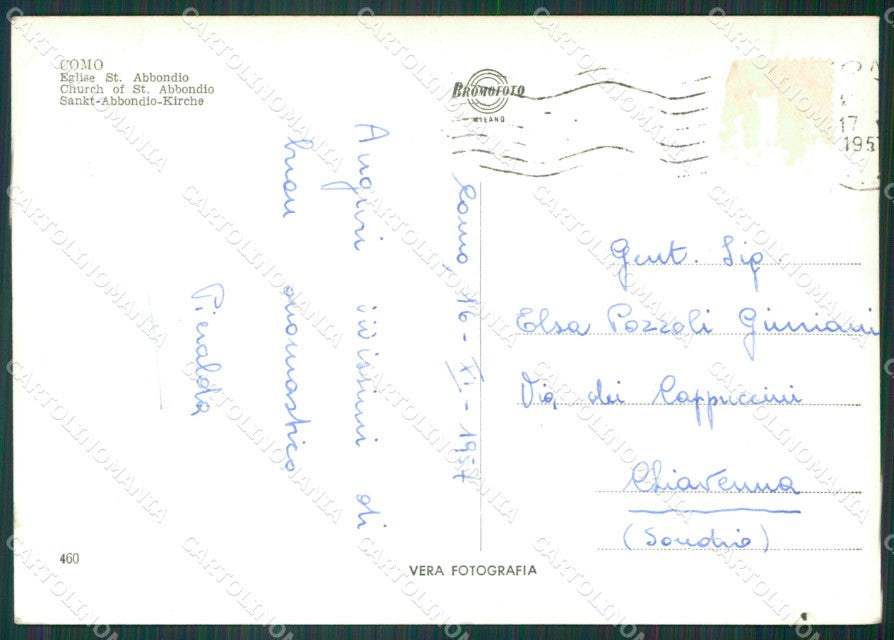 Como Città Foto FG cartolina KV7623 – retro