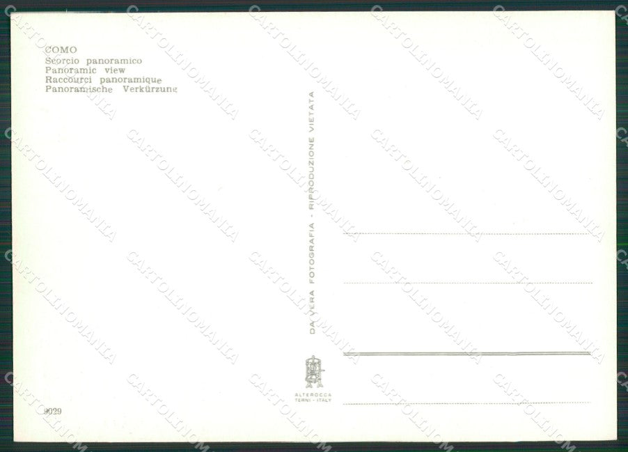 Como Città Battello Foto FG cartolina KV7624 – retro