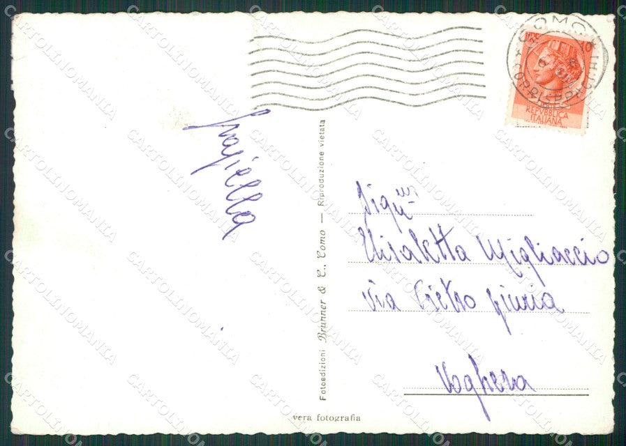 Como Bellagio Lago di Como Battello Foto FG cartolina KV7628 – retro