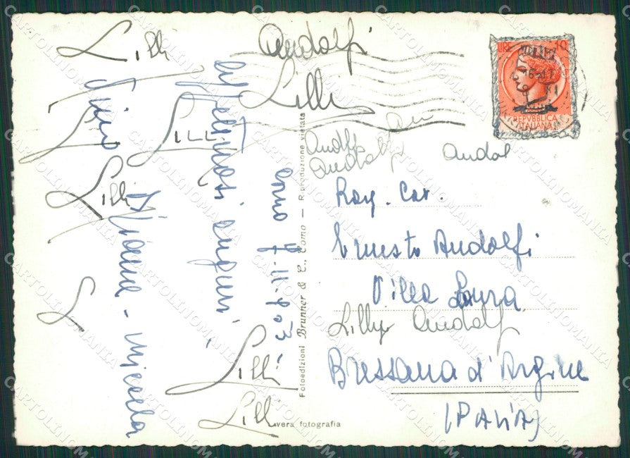 Como Menaggio Lago di Como Foto FG cartolina KV7631 – retro