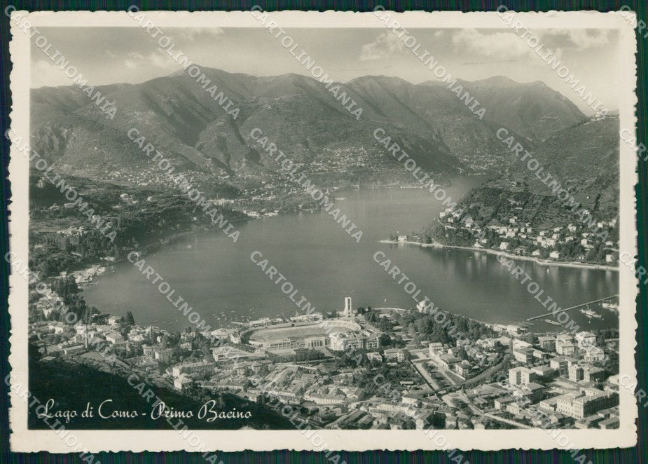 Como Città Stadio Lago di Como PIEGA Foto FG cartolina KV7632 – fronte