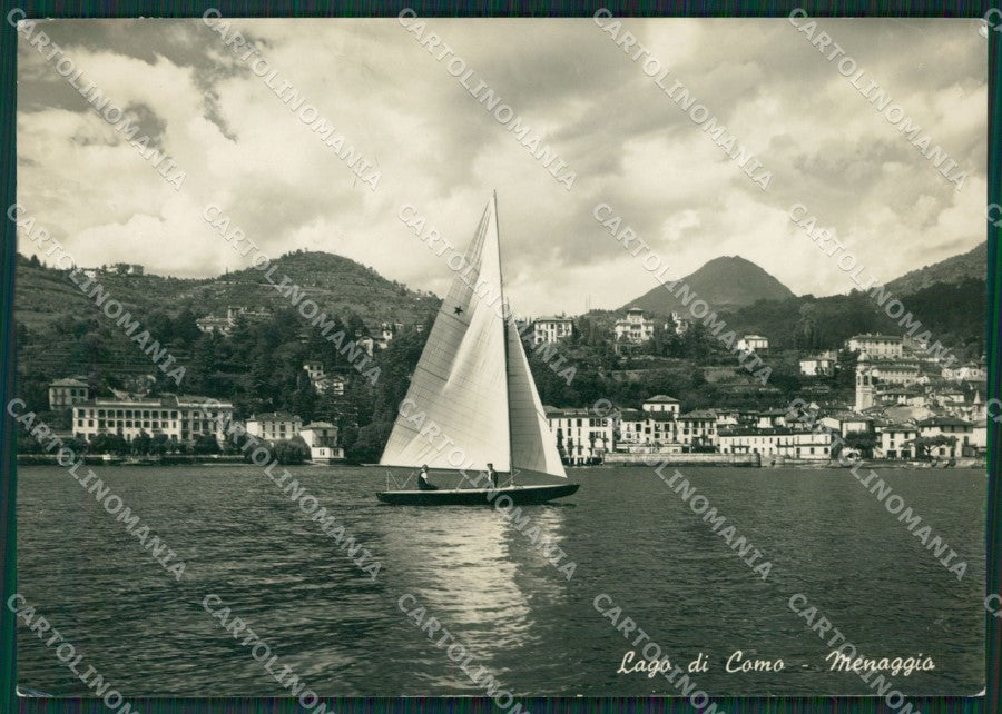 Como Menaggio Lago di Como Barca Foto FG cartolina KV7637 – fronte