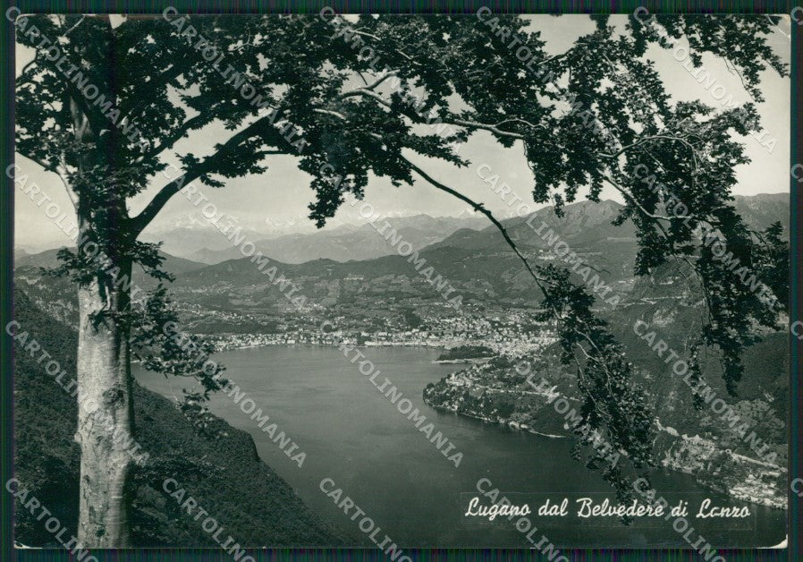 Como Lanzo Intelvi Lugano Lago di PIEGA Foto FG cartolina KV7638 – fronte