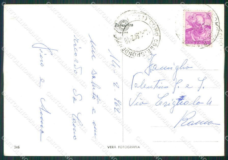 Como Città Lago di Como Foto FG cartolina KV7641 – retro