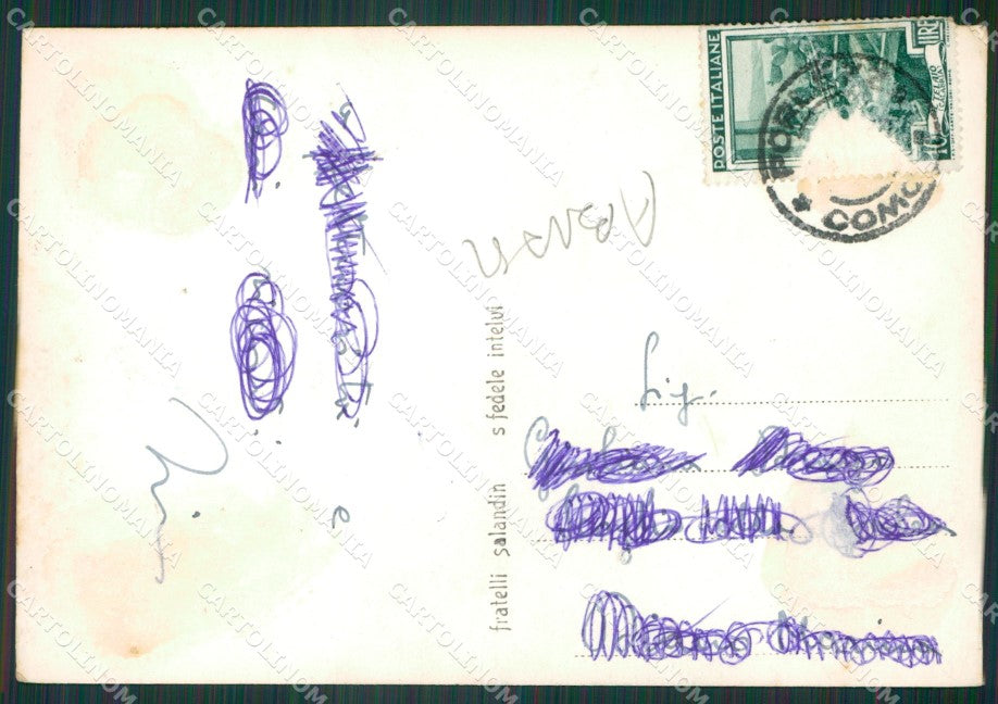 Como Porlezza Lago di Lugano ABRASA Foto FG cartolina KV7643 – retro