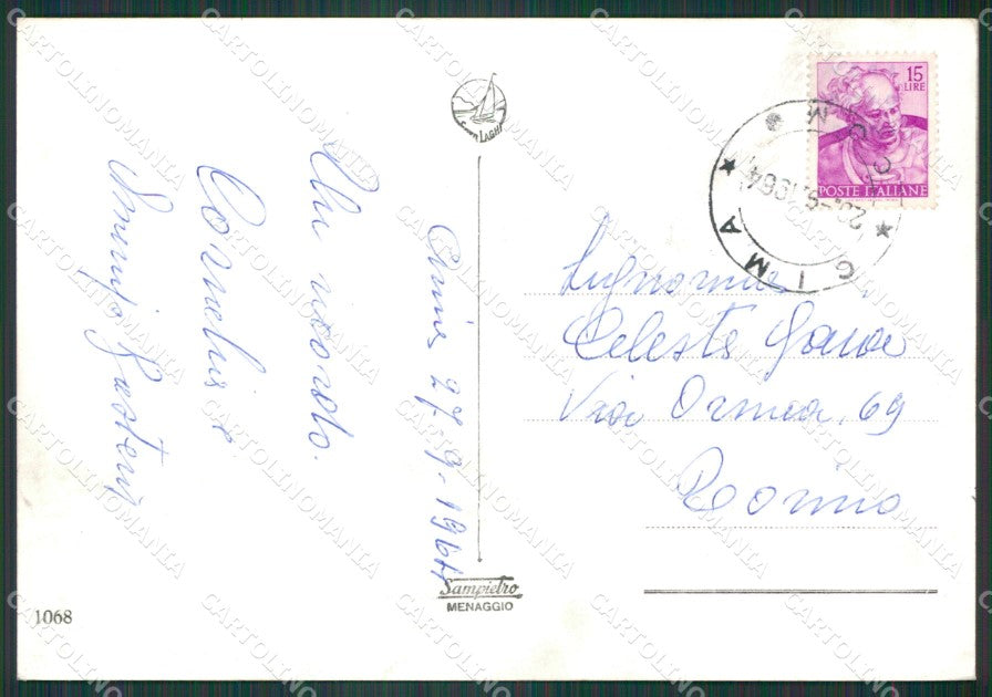 Como Valsolda San Mamete Lago di Lugano Foto FG cartolina KV7645 – retro